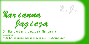 marianna jagicza business card